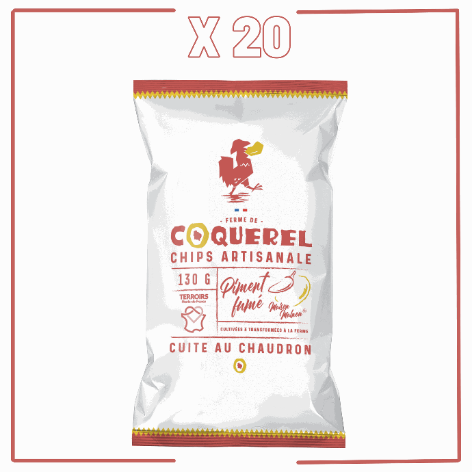 La Coquerel - Piment fumé du Bearn - 20x130g